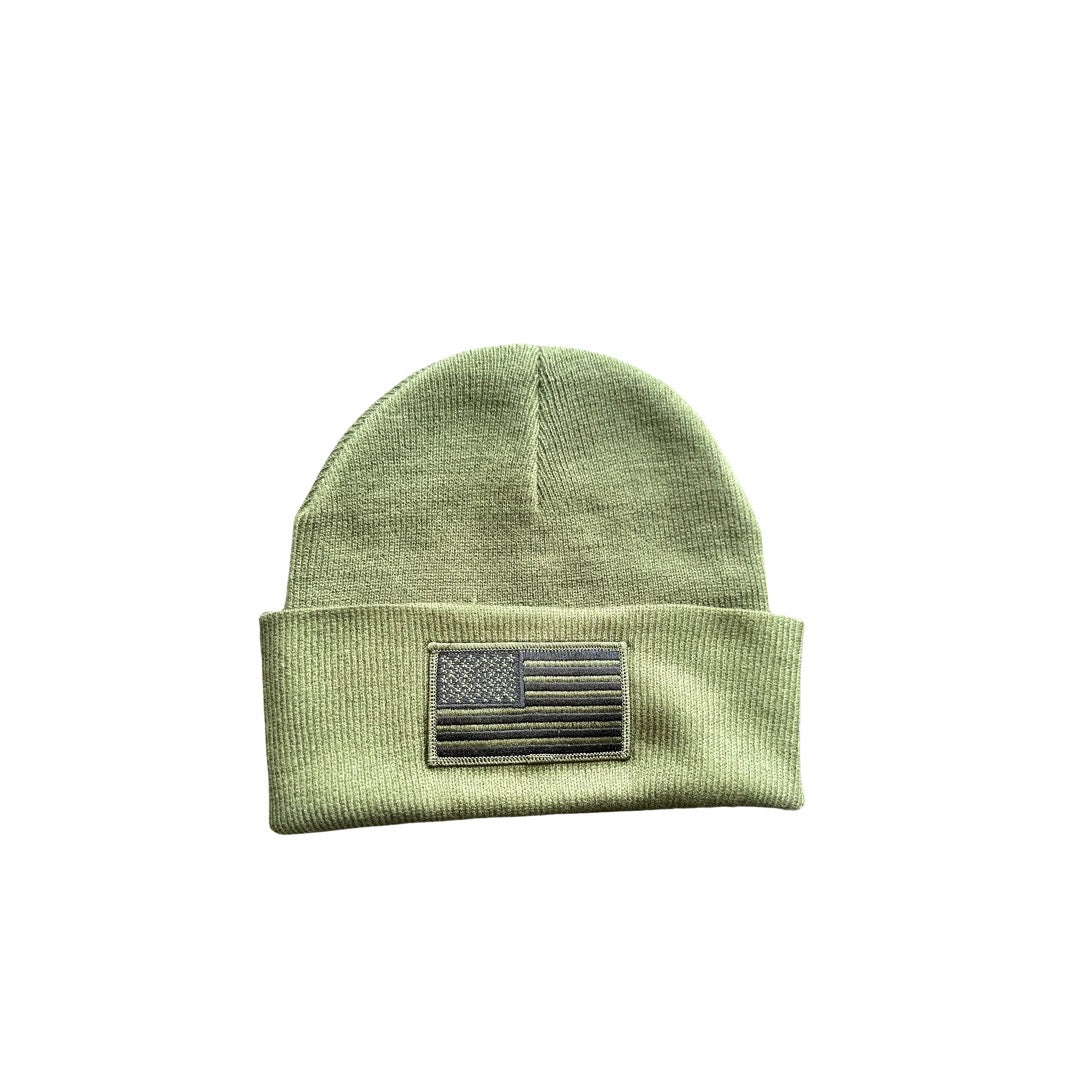 Flag Patch Cuff Beanie