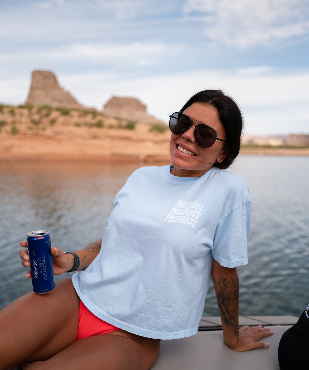 Liberty in Bloom Crop Tee