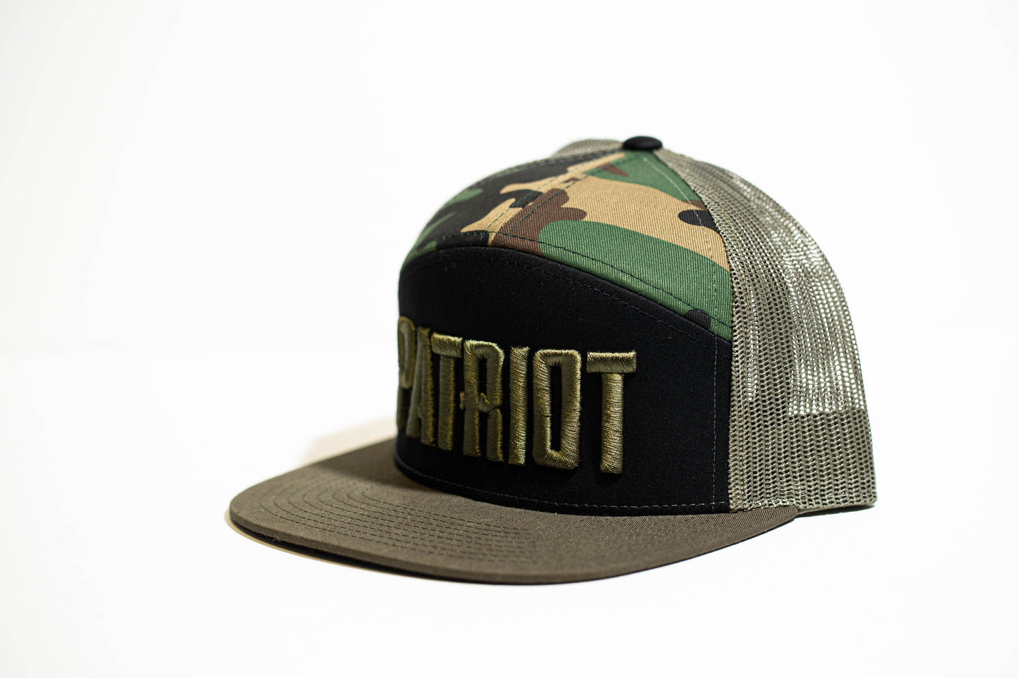 7 Panel Patriot Hat - Camo - Unisex