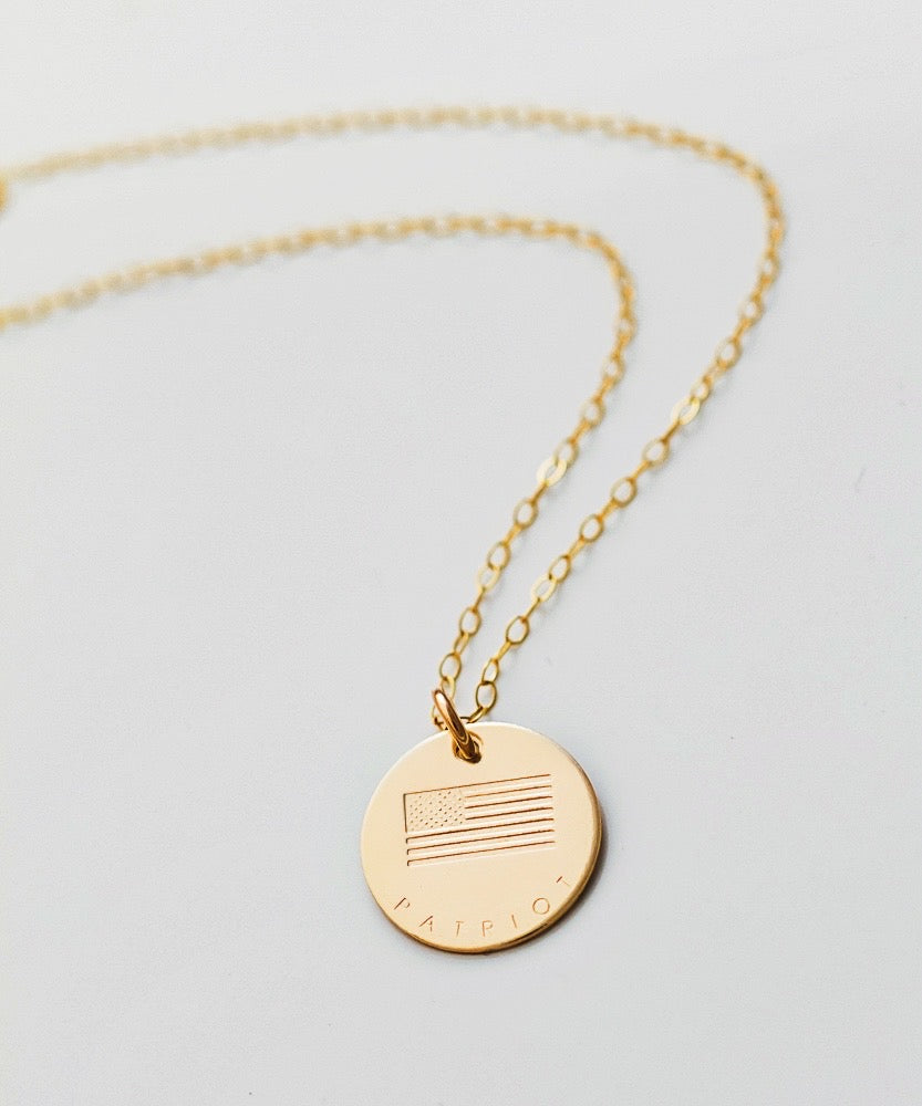 Patriot/Flag Coin Necklace