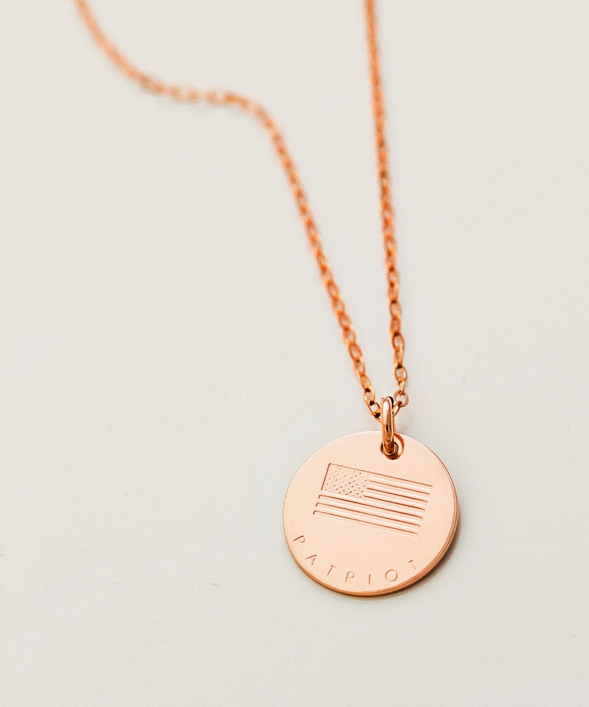 Patriot/Flag Coin Necklace