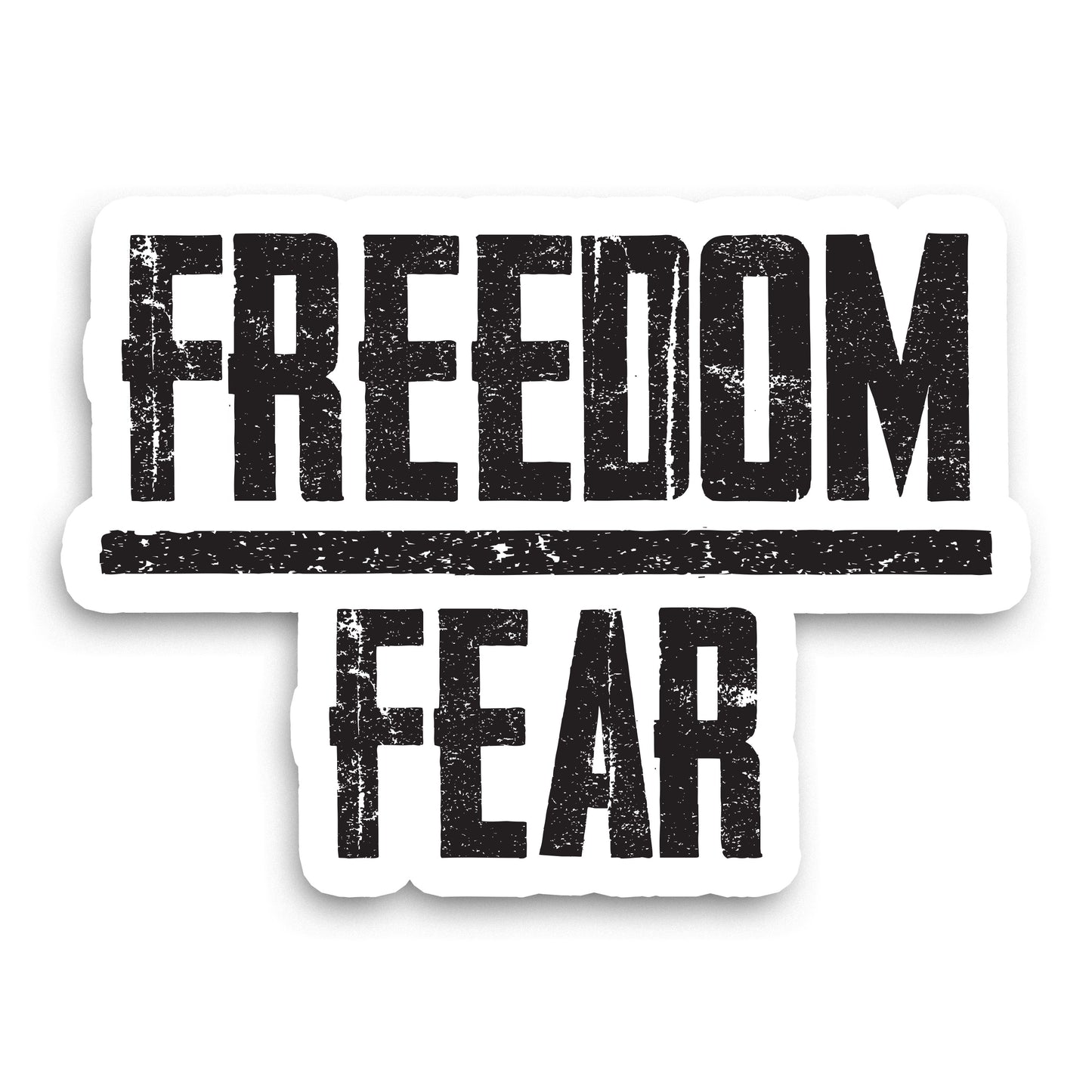 Freedom Over Fear Sticker