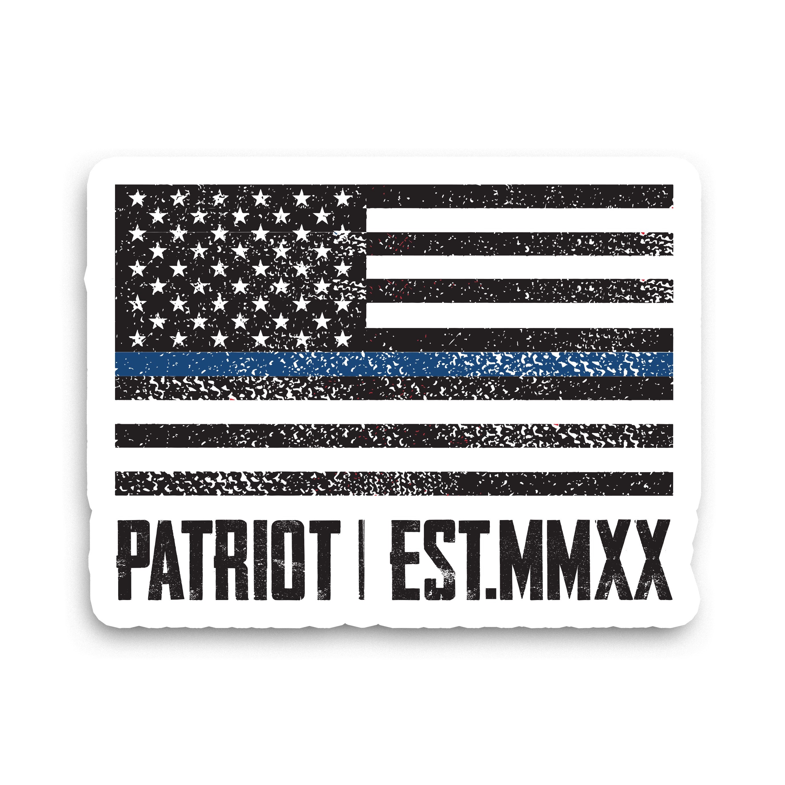 Back The Blue Patriot Sticker