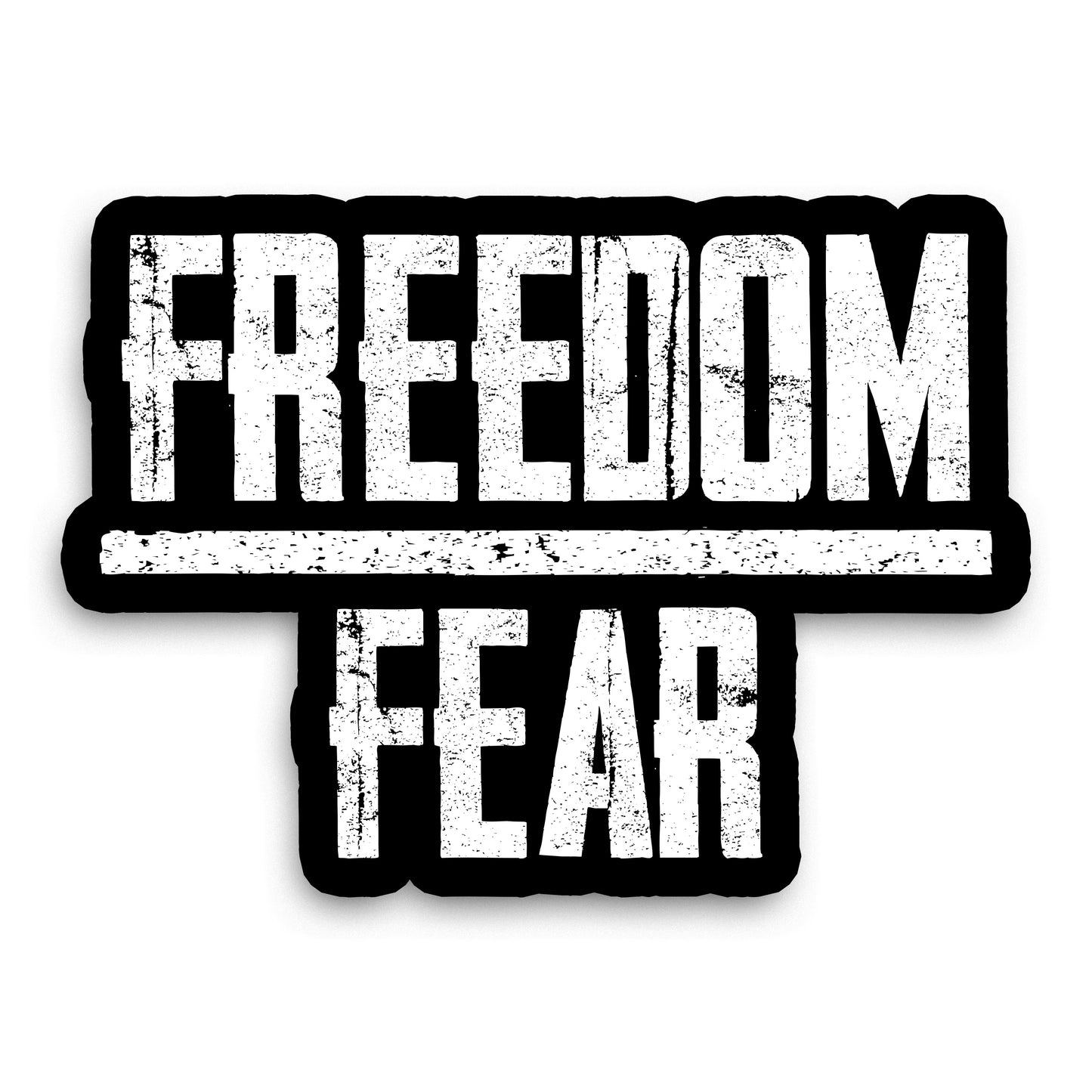 Freedom Over Fear Sticker