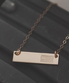"Our Flag" Bar Necklace