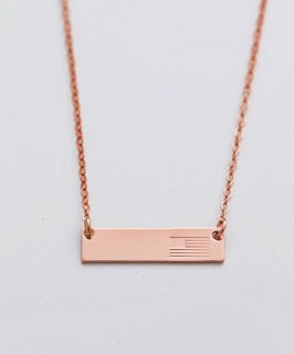 "Our Flag" Bar Necklace