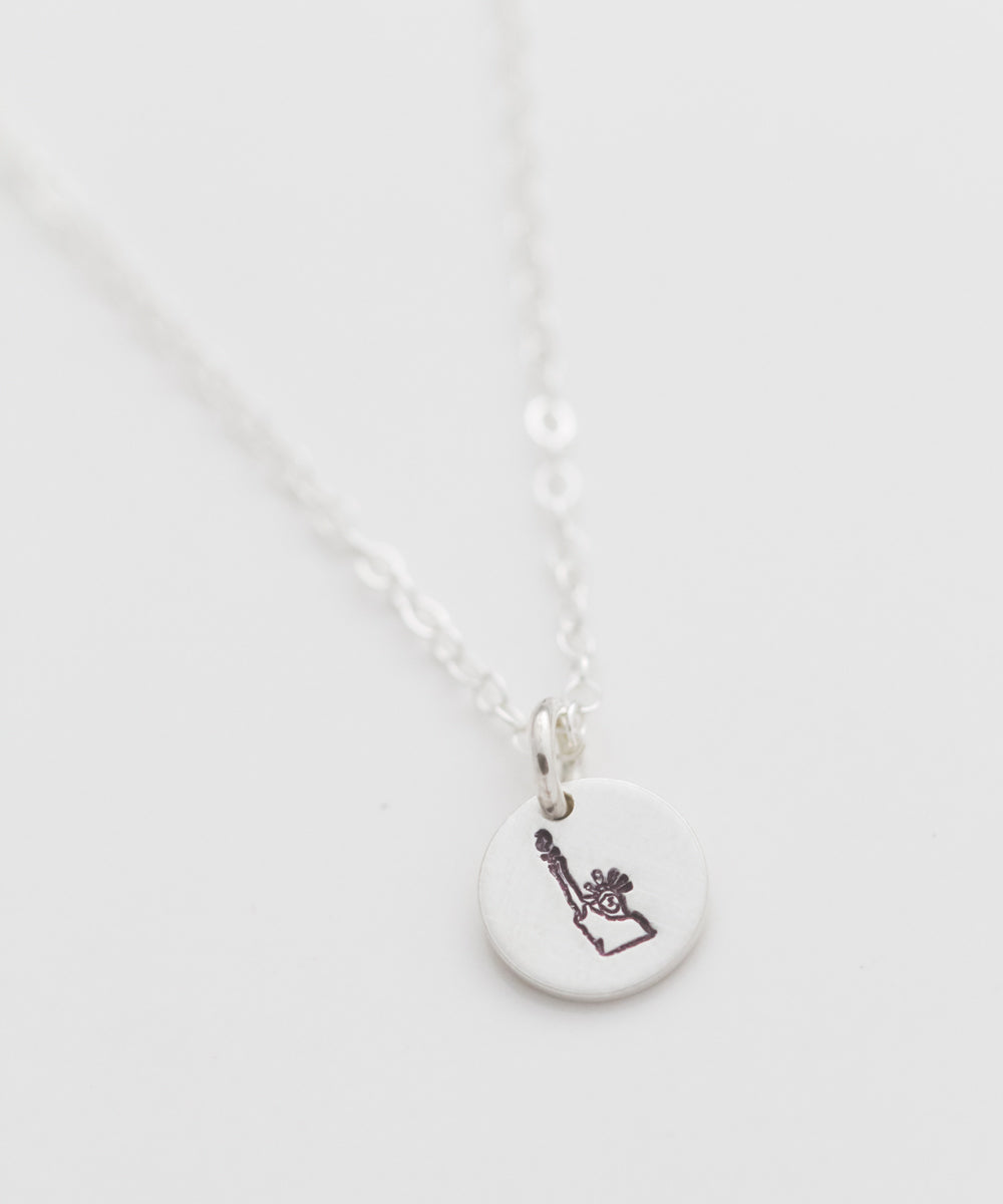 Petite Statue of Liberty Coin Necklace