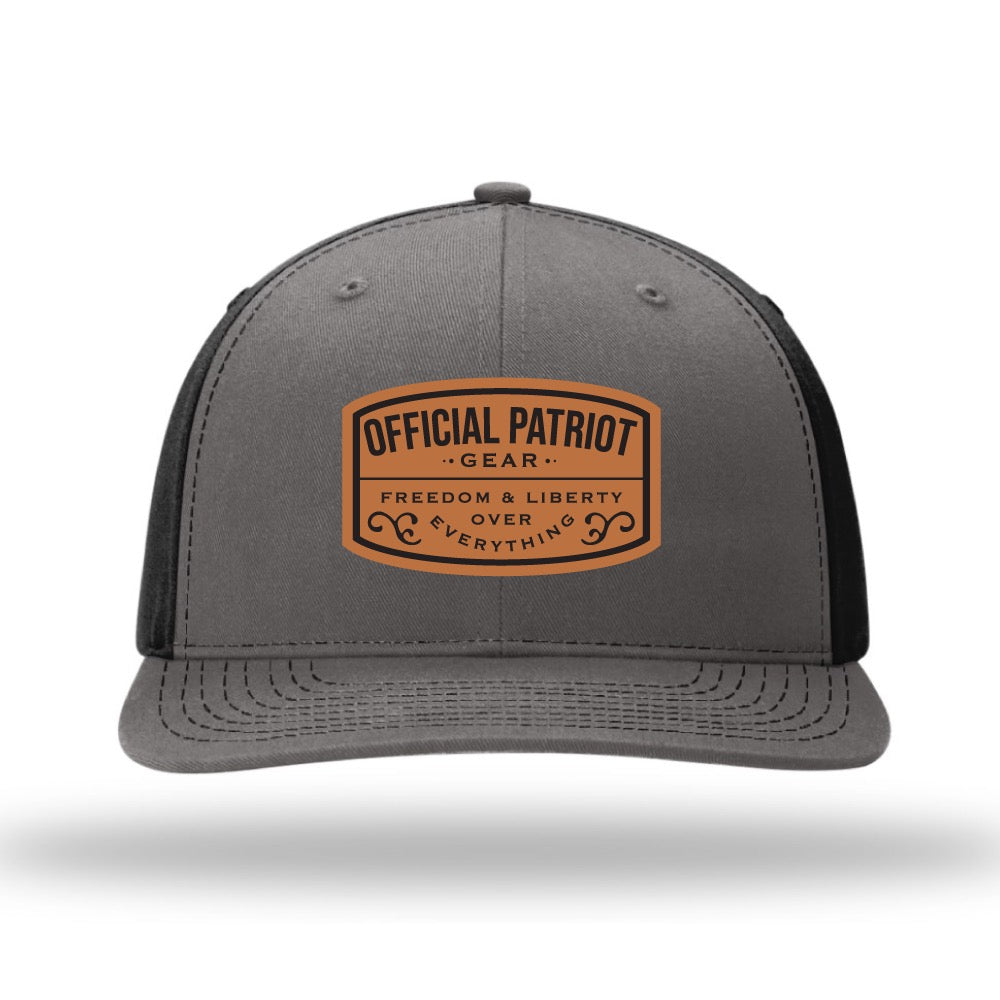 “Freedom & Liberty” Hat - Black/Grey Snapback Cap