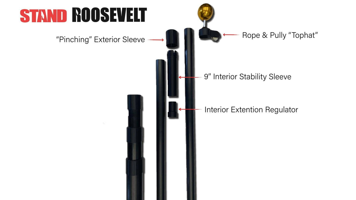 STAND - Roosevelt Premium Flag Pole Kit