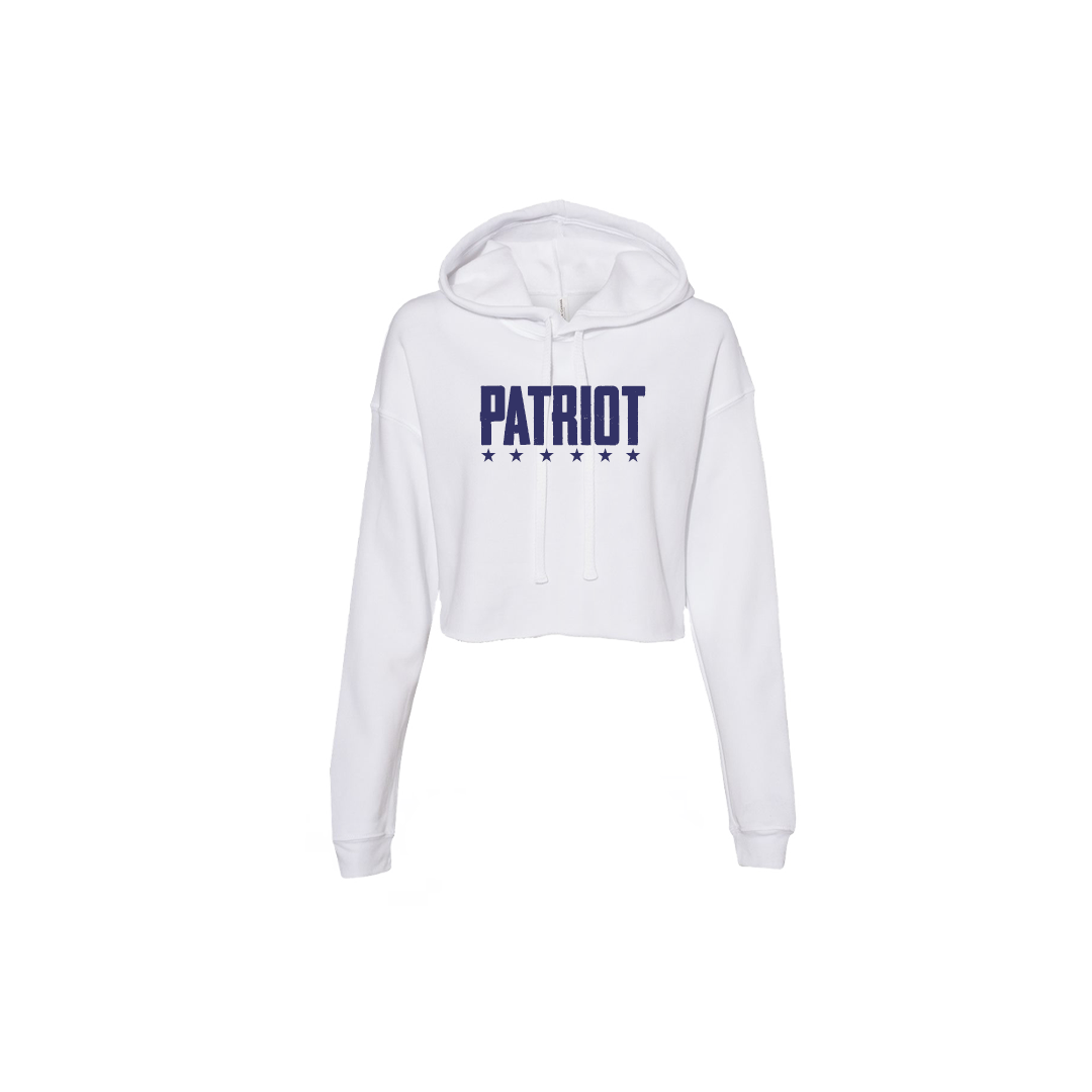 Stars & Stripes Cropped Hoodie - Womens