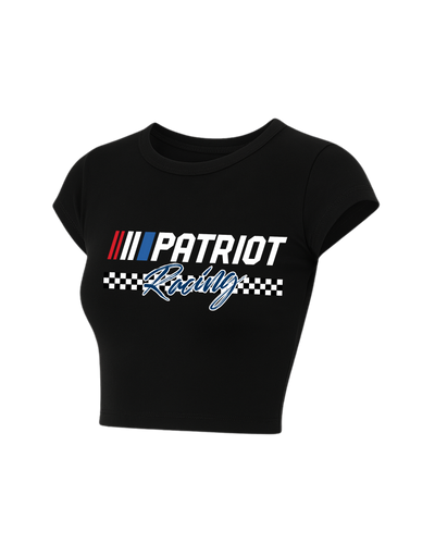 Checkered Flag Cropped Tee
