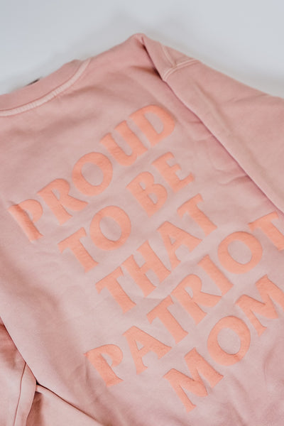 Gabrielle's Patriot Mom Oversized Crew