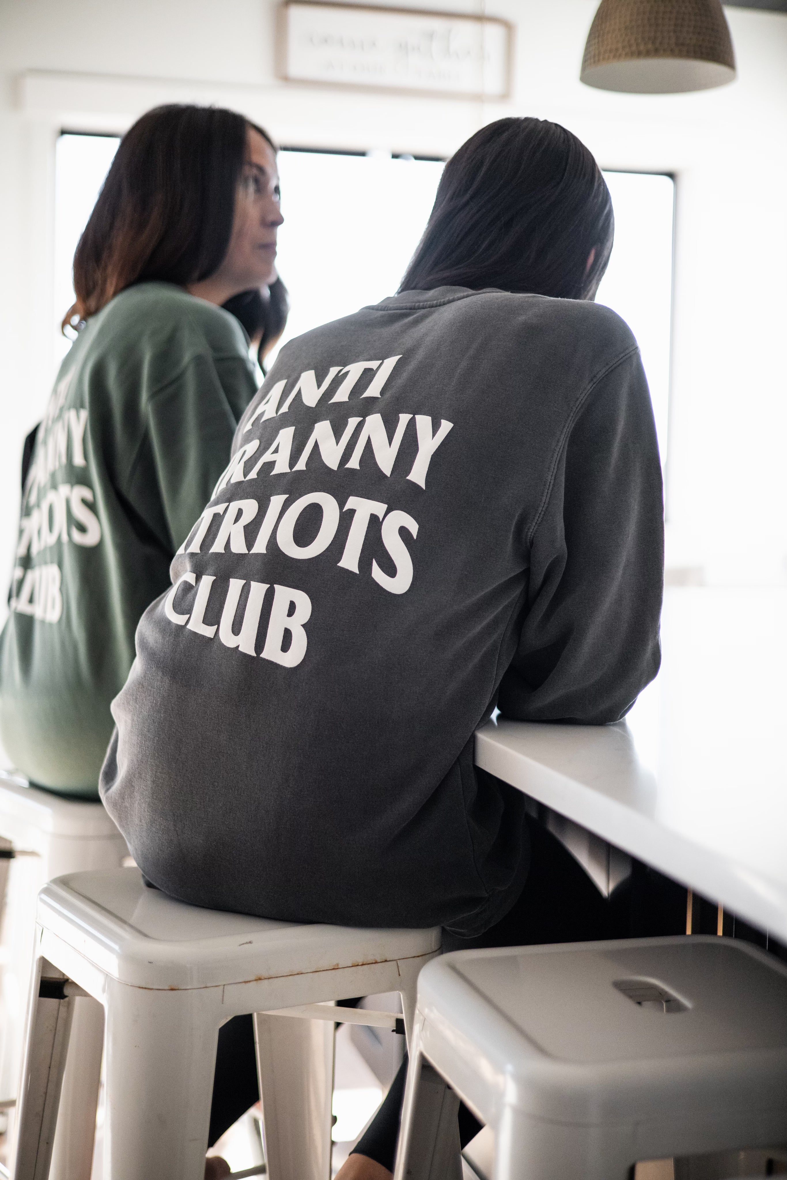 Anti Tyranny Patriots Club Oversized Sweater - Womens
