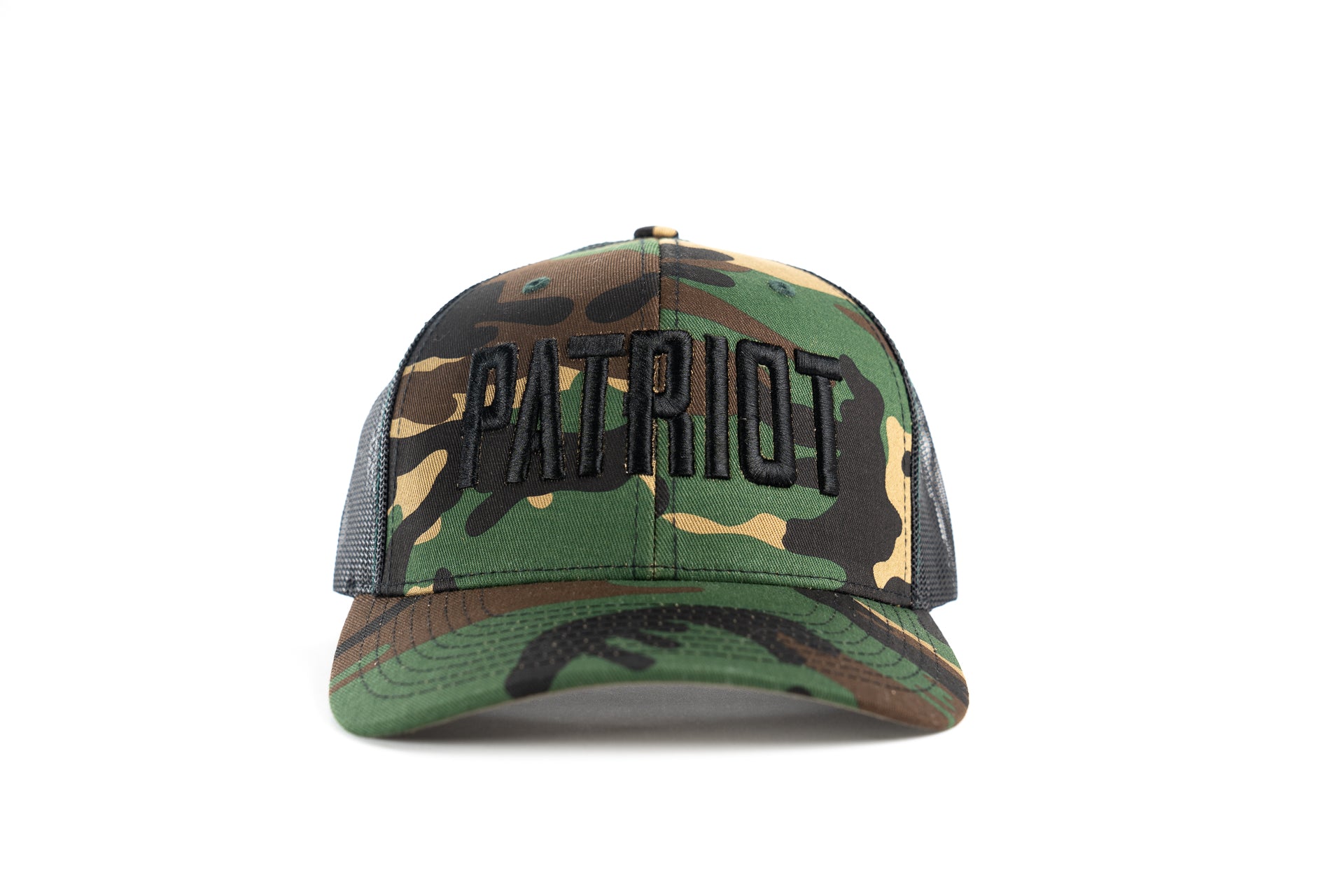 Patriot Hat - Camo Black Mesh