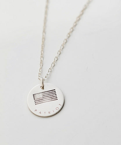 Patriot/Flag Coin Necklace