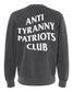 Anti Tyranny Patriots Club Oversized Sweater - Womens