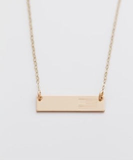 "Our Flag" Bar Necklace